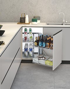 [Hot Item] Pull out Blind Corner Cabinet Storage Rack Magic Corner Basket