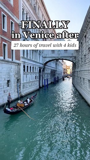 Summer vacation to Italy with 4 kids! First stop: Venice. We had timed entry tickets to Doge’s Palace, and thanks to the flight delay we didn’t make it in time. I wasn’t sure if we would be able to use the tickets the next day since they had a specific time and date. I was bummed about possibly losing out on all the money we spent on tickets, but we decided to make the most of the evening because we were in VENICE! Stay tuned for our full day of adventures in Venice! #travelbucketlist #travelwit