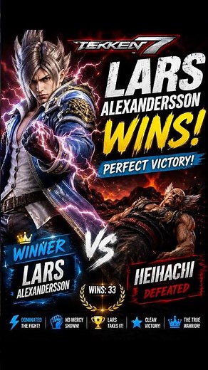 ⚡🏆 Lars Alexandersson Wins! | Tekken 7 PS5 Gameplay 🏆⚡