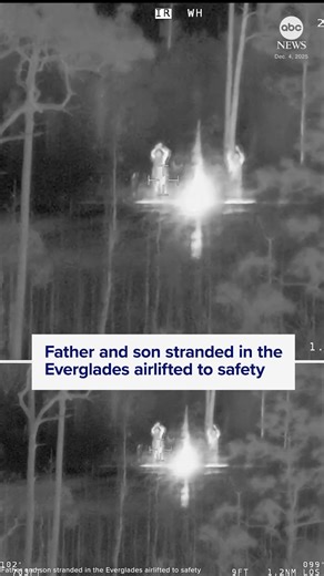 270K views · 3.4K reactions | A father and son were rescued by helicopter after getting stranded deep in the Florida Everglades when their ATV ran out of gas and got stuck in mud in Big Cypress National Preserve. | ABC News | Facebook