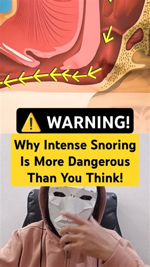 ⚠️ WARNING! Why Intense Snoring Is More Dangerous Than You Think! #shorts #bodyfacts #didyouknow