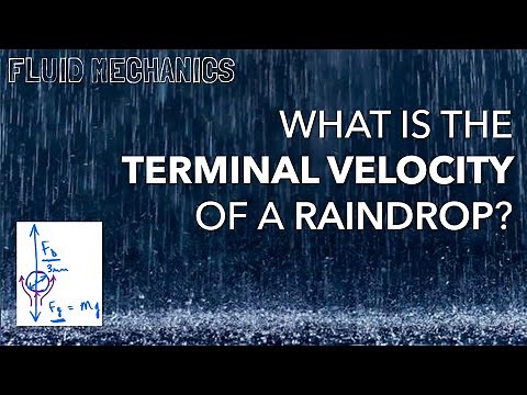 Example 7.3 - Terminal velocity of a raindrop