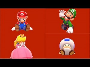 All Character's Death Animations & GAME OVER In Super Mario 3D World