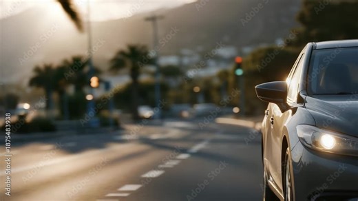 Smart road infrastructure featuring vehicle communication, intelligent traffic lights, autonomous mobility, data analytics, sustainable transport solutions and modern smart city development