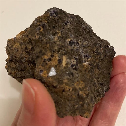 Blue John Stone, Raw Geological Specimen From an Old Collection. Scattering of Small Cuboid Blue John Interlocking Crystals on a Small Rock. - Etsy