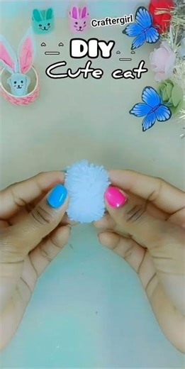 DIY cute Cat 🐱 #craftergirl #diy #craft