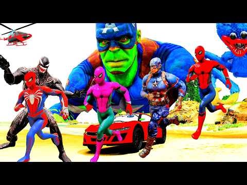 Khi Siêu Nhân Người Nhện Chạy Xe Ô Tô Mcqueen Giải Cứu Siêu Anh Hùng! Spiderman Car Batman Superhero