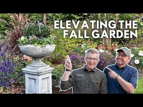 Elevating the Fall Garden 🍂 Concrete Urns, Planters & Fall Planting Ideas