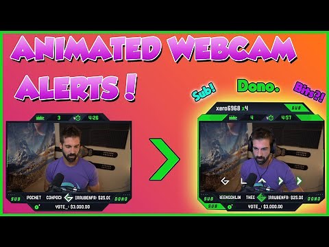 Make ANIMATED WEBCAM ALERTS on OBS! (Custom CSS and HTML Tutorial)