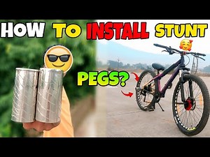 How To install Stunt PEGS? |How To Install Easy At Home🏠S stunt rider vlogs