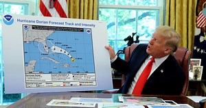 Why does Trump's hurricane map look different from others?