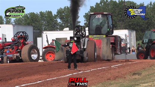 From the Murray Tractor Pull SeedWay, LLC Super Farm Tractor “Back N Black” #tractor #pull #international #fyp | Empire State Pullers