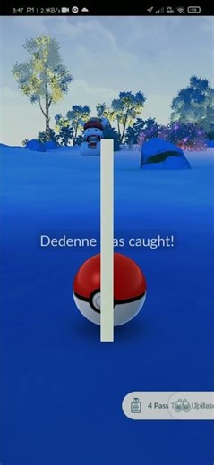 catching an event Dedenne in pokemon go