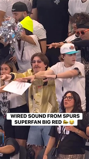 Spurs superfan Big Red brings the energy! 🔋 | NBA