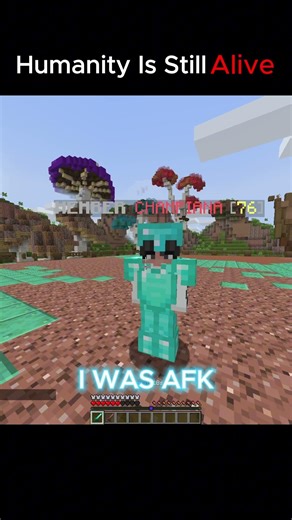 HUMANITY STILL ALIVE💖 #minecraft #minecraftshorts