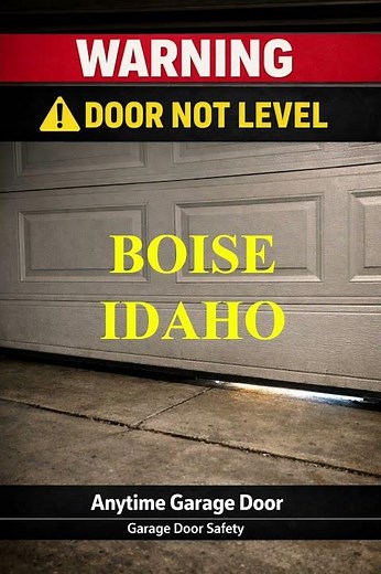 Boise, Idaho – Uneven Garage Door Warning