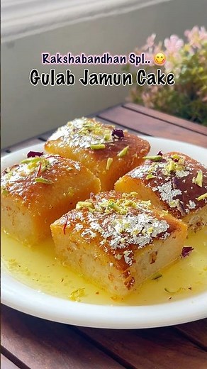 Rakshabandhan Special Gulab Jamun Cake.😋Mithai Ka Swad Cake Ka Twist!. #gulabjamuncake #rakhisweets