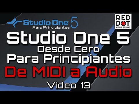 Studio One 5 Para Principiantes: Convierte MIDI en Audio (Ahorra Recursos).