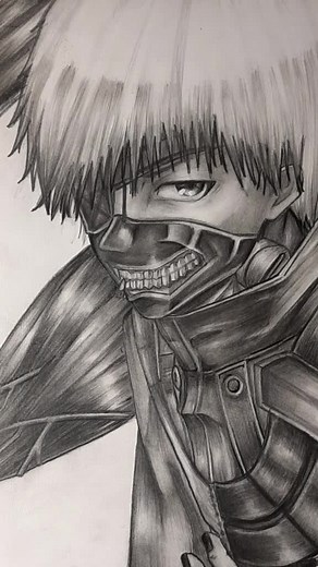 Kaneki Ken Sketch and Drawing Process