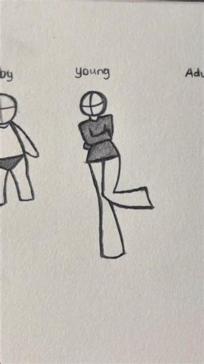 how to draw woman body tutorial (baby, young & adult) #drawing #howtodraw #tutorial #sketch#art#arte