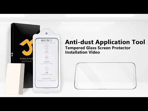 JZG Tempered Glass Screen Protector Installation Video with Anti-dust Application Tool