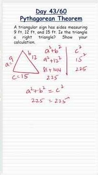 Day 43/60 Converse of Pythagorean Theorem #pythagoras_theorem #pythagoreantheorem #class10maths