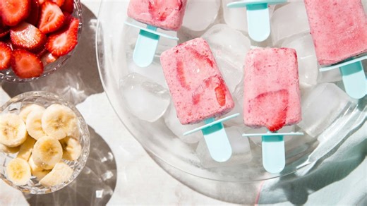 Our Strawberry Banana Popsicles Are Refreshingly Simple