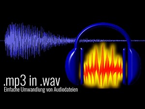 AUDACITY | .MP3 IN .WAV UMWANDELN