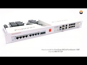 How to Rack Mount Your Fortigate 90G together with the FortiSwitch 108F in the RM-FR-T29