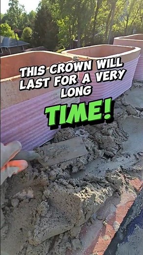Watch Me Perfectly Craft A Chimney Crown! #shorts #satisfying