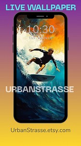 Animated Surfer Live Wallpaper: Sunset Beach Phone Screen (MP4 & PNG Download) - Etsy Canada