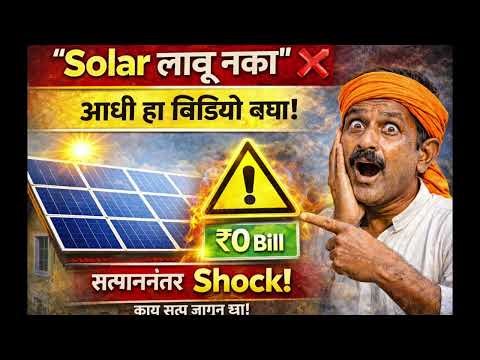 “Solar लावू नका” — आधी हा Video बघा! (2026 Reality)#SolarPanel#SolarSystem#SolarReality