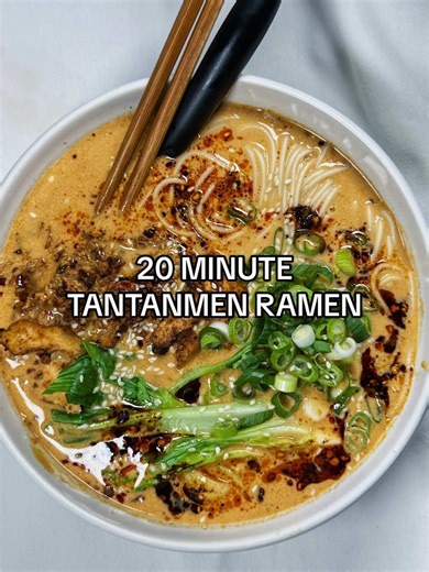 Quick 20-Minute Tantanmen Ramen Recipe