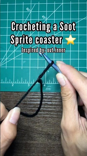 Crocheting a Soot Sprite from Spirited Away