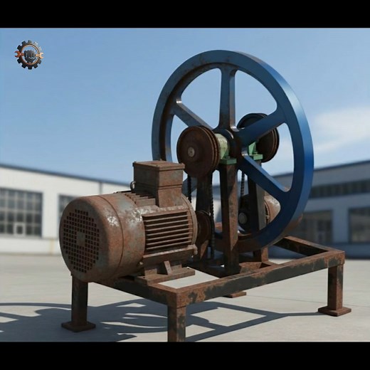 What a flywheel energy storage system Cleaning ? ⚙ #diy #technology #experiment | JR Entertainment