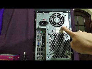 Partes frontales y traseras del CASE de una computadora de escritorio