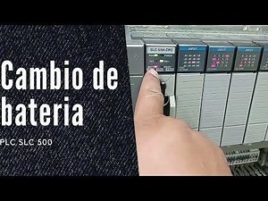 Replacing the lithium battery in an SLC 500 PLC