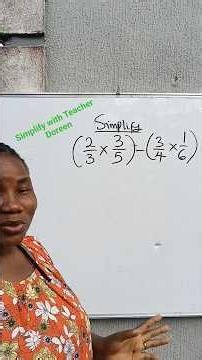 How to simplify fractions #basicmath #shortfeeds
