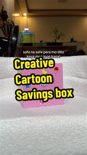 Creative cartoon savings box. #savingsbox #iponchallenge #newyearsresolution #giftideas