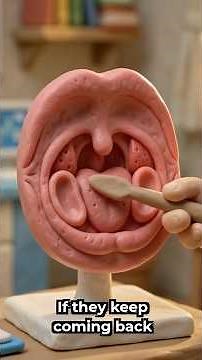 How to safely remove tonsil stones at home #shorts #badbreath