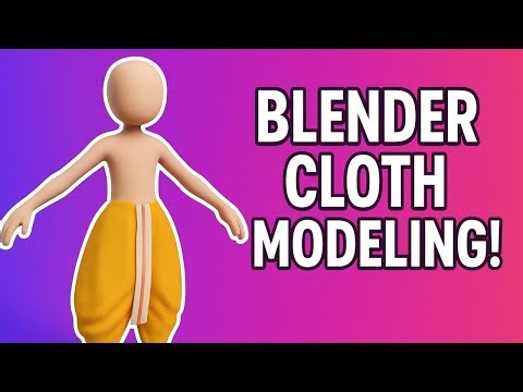 "How to Model Cloth in Blender | Easy 3D Outfit Tutorial"