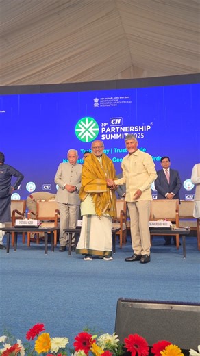 The 30th edition of the CII Partnership Summit witnessed a remarkable opening in the presence of our Chief Guest, Shri CP Radhakrishnan, Hon’ble Vice President of India and Guest of Honour - Mr Syed Abdul Nazeer, Hon’ble Governor of Andhra Pradesh. The day brought together key ministers, esteemed leaders, and industry experts for insightful discussions centered around the theme “Technology, Trust and Trade – Navigating the New Geoeconomic Order.” The sessions set a strong foundation for collabor