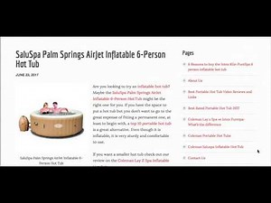 SaluSpa Palm Springs AirJet Inflatable 6-Person Hot Tub