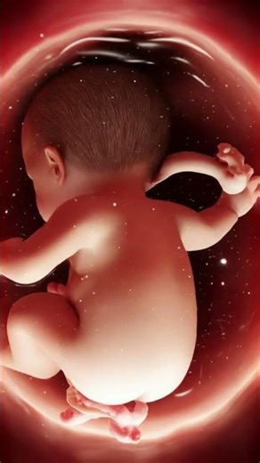 "33–34 Weeks Pregnant | Single Baby Moving Inside the Womb | Realistic 4K Video