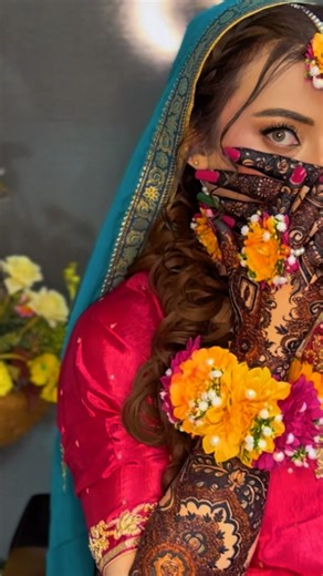 Mehndi Bride Makeup Transformation 💛 | Full Bridal Glow Look Step by Step 😍