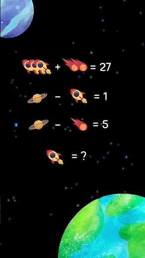 🚀 Space Math Puzzle Challenge | Can You Solve This Viral Brain Teaser?