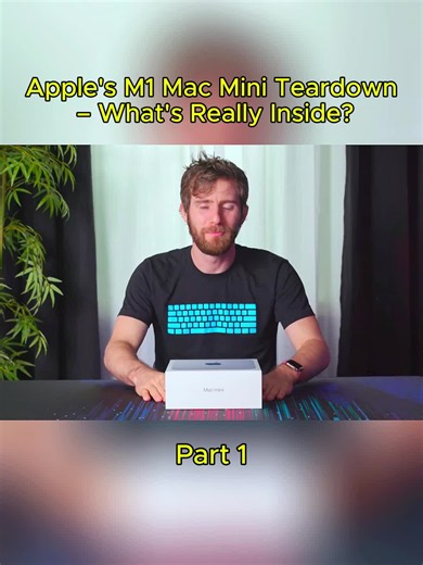 Apple's M1 Mac Mini Teardown – What's Really Inside? #Apple #MacMini #M1 #AppleSilicon #Mac #Teardown #Tech #TechTok #TechReview #Computer #PCSetup #Gadgets #FYP #ForYou #viral