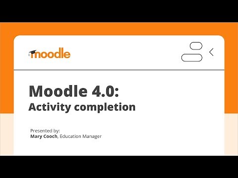 Moodle 4.0: Activity completion
