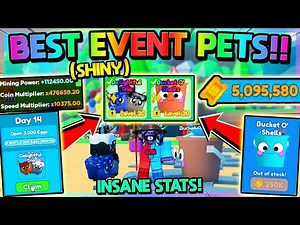 💪MAKING BEST *SHINY* EVENT PETS!! INSANE STATS!! - Mining Simulator 2 (Roblox)