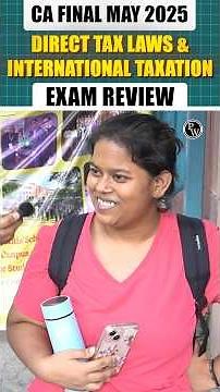 CA Final Direct Tax Paper Review May 2025! 🔥 #CA #PW #CAFinal